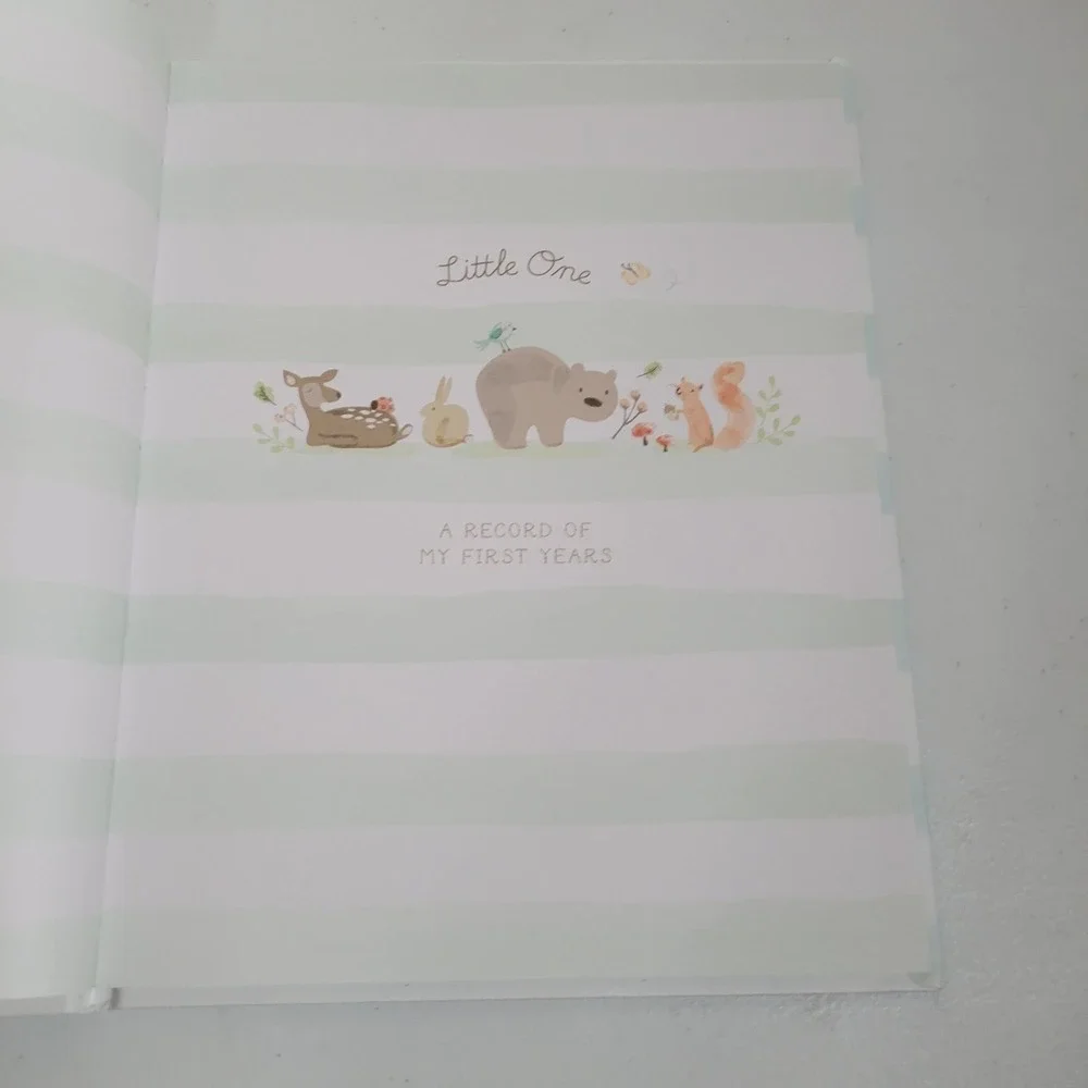 Stepping Stones‎ Memory Book Baby's First Year Forest Animals Record Book 0533